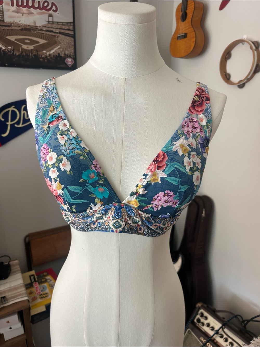 NWT Johnny Was Sunset Adjustable Bikini Top